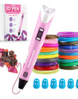 3D-Stift Starterpaket - 10 Farben Filament