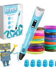 3D-Stift Starterpaket - 10 Farben Filament