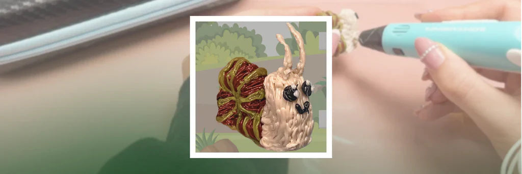 Create A Cute Snail Art With 3D Pen! 🐌✨🎨