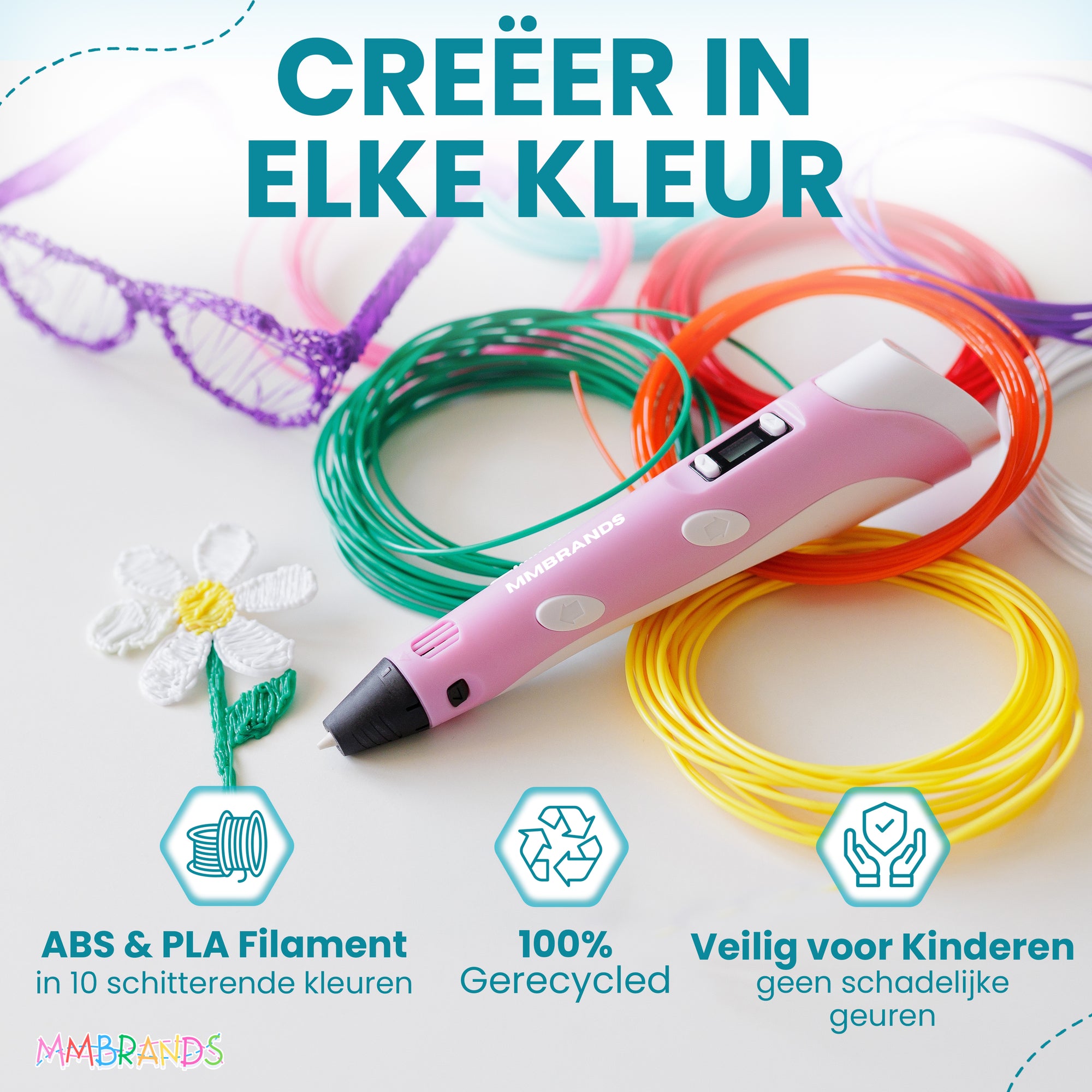 3D Pen Starterspakket - 10 Kleuren Filament