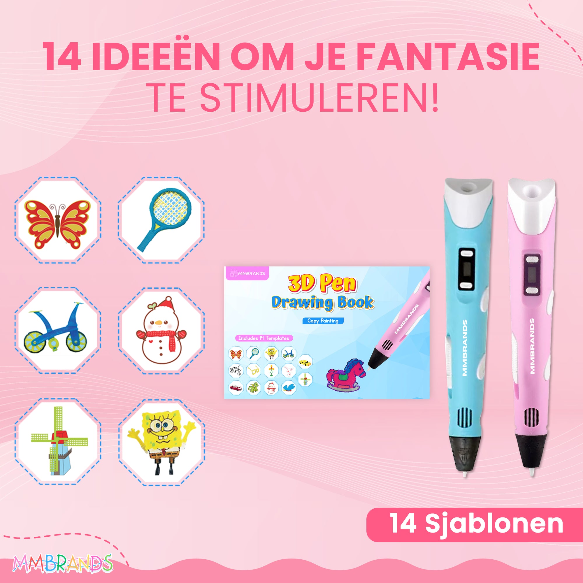 3D Pen Starterspakket - 10 Kleuren Filament