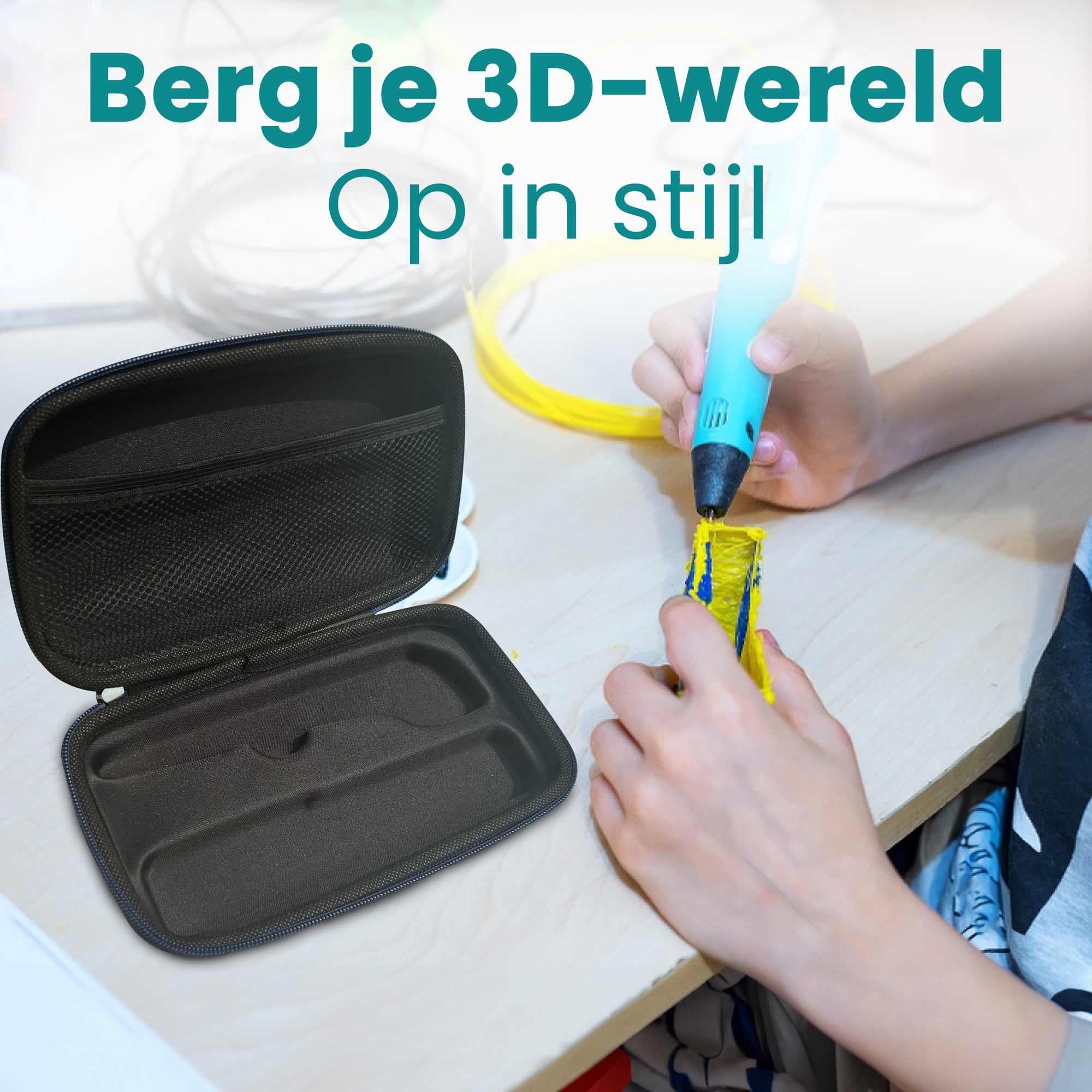 3D Pen Opbergkoffer - Zwart