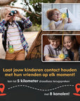 Walkie talkie Set voor Kinderen - 3 Stuks - Groen, Blauw en Geel