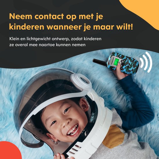 Walkie talkie Set voor Kinderen - 3 Stuks - Groen, Blauw en Geel